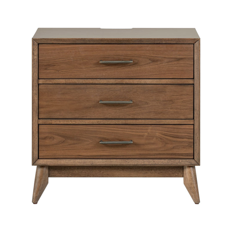 Century Modern Nightstand w/ Charging Station image