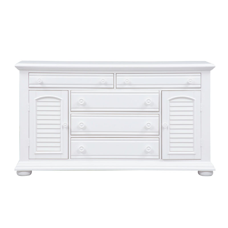 Summer House 5 Drawer Dresser in Oyster White image