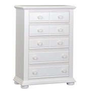 Summer House 5 Drawer Chest in White image