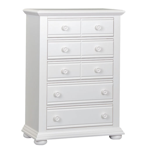 Summer House 5 Drawer Chest in White image
