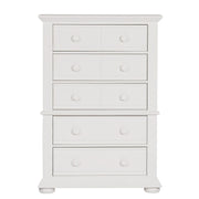 Summer House 5 Drawer Chest in Oyster White image
