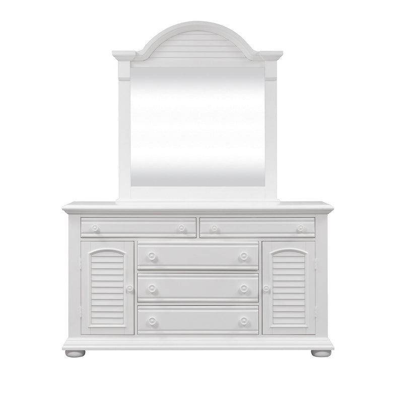 Summer House Mirror in Oyster White image