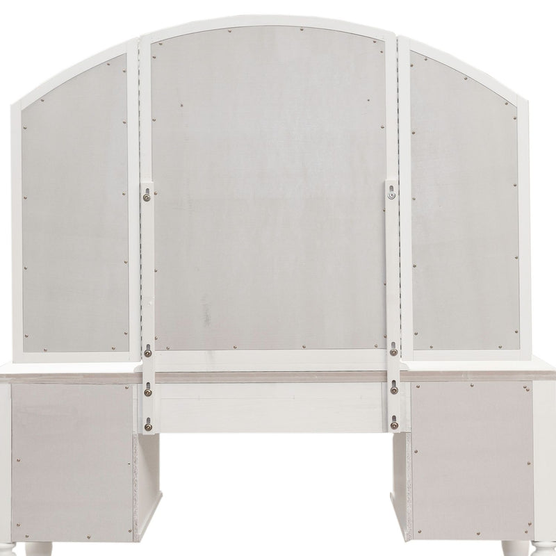 Summer House Vanity Mirror in Oyster White