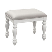 Summer House I Vanity Stool in Oyster White image