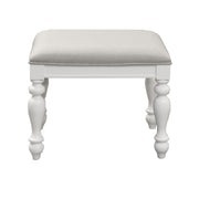 Summer House I Vanity Stool in Oyster White image