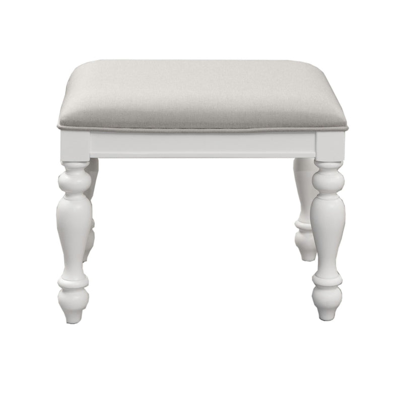 Summer House I Vanity Stool in Oyster White image
