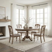 Summer House 5 Piece Pedestal Table Set image