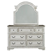 Magnolia Manor Uph Bed, Dresser & Mirror image