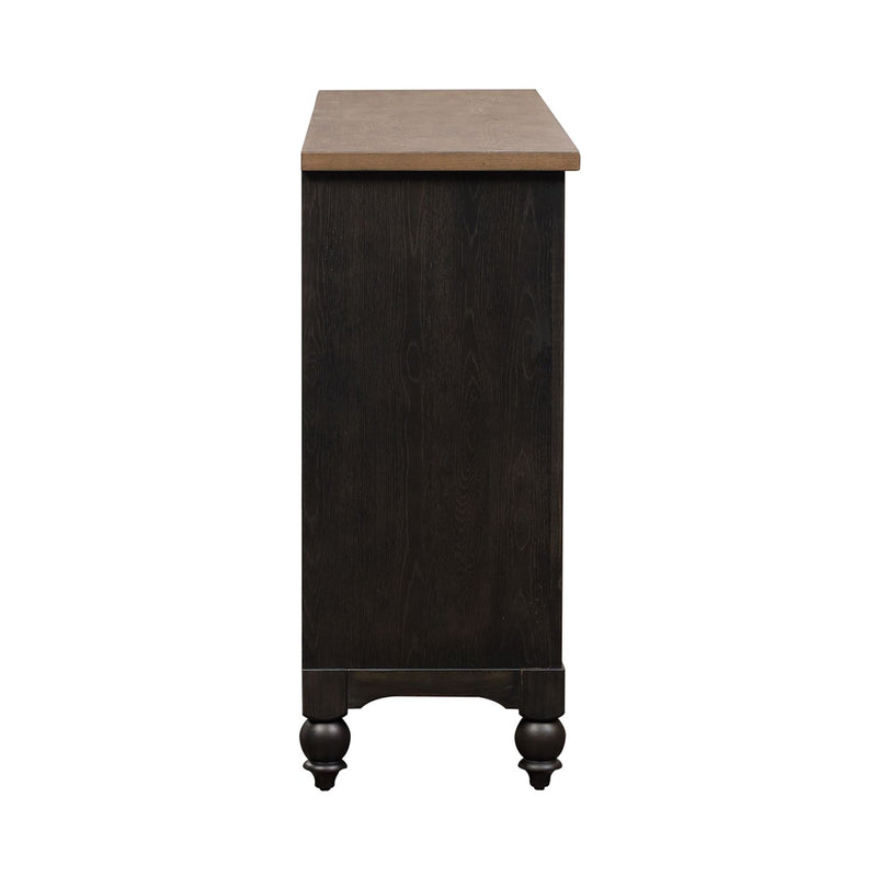 Americana Farmhouse 9 Drawer Dresser in Black