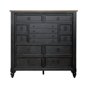 Americana Farmhouse 12 Drawer Chesser in Black image
