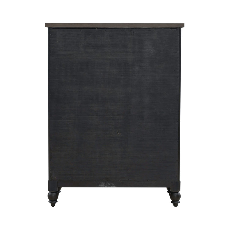 Americana Farmhouse 5 Drawer Chest in Black