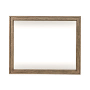Americana Farmhouse Landscape Mirror in Dusty Taupe and Black image