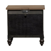 Americana Farmhouse 2 Drawer Nightstand in Black image