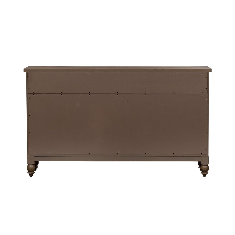 Americana Farmhouse Hall Buffet in Dusty Taupe