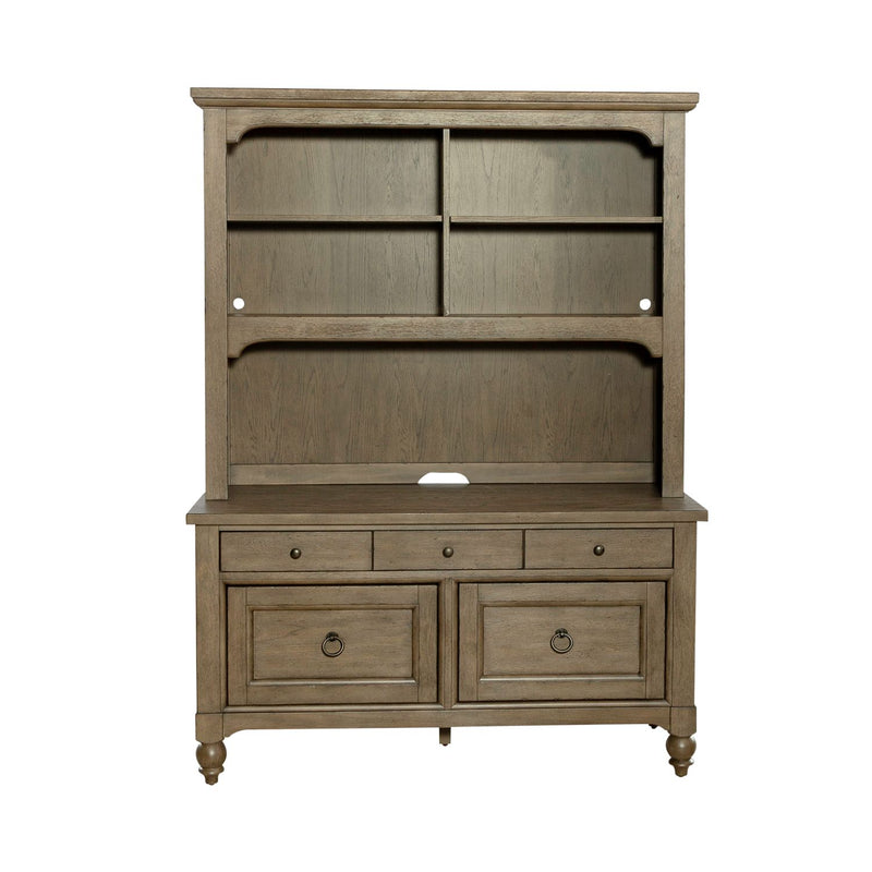 Americana Farmhouse Credenza & Hutch