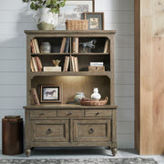 Americana Farmhouse Credenza & Hutch image