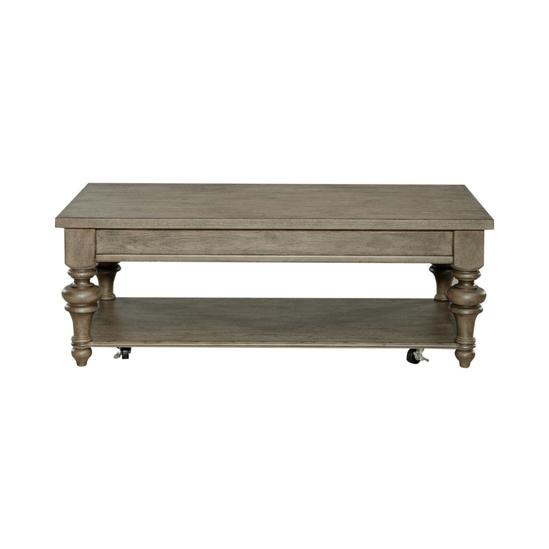 Americana Farmhouse Rectangular Cocktail Table in Dusty Taupe image