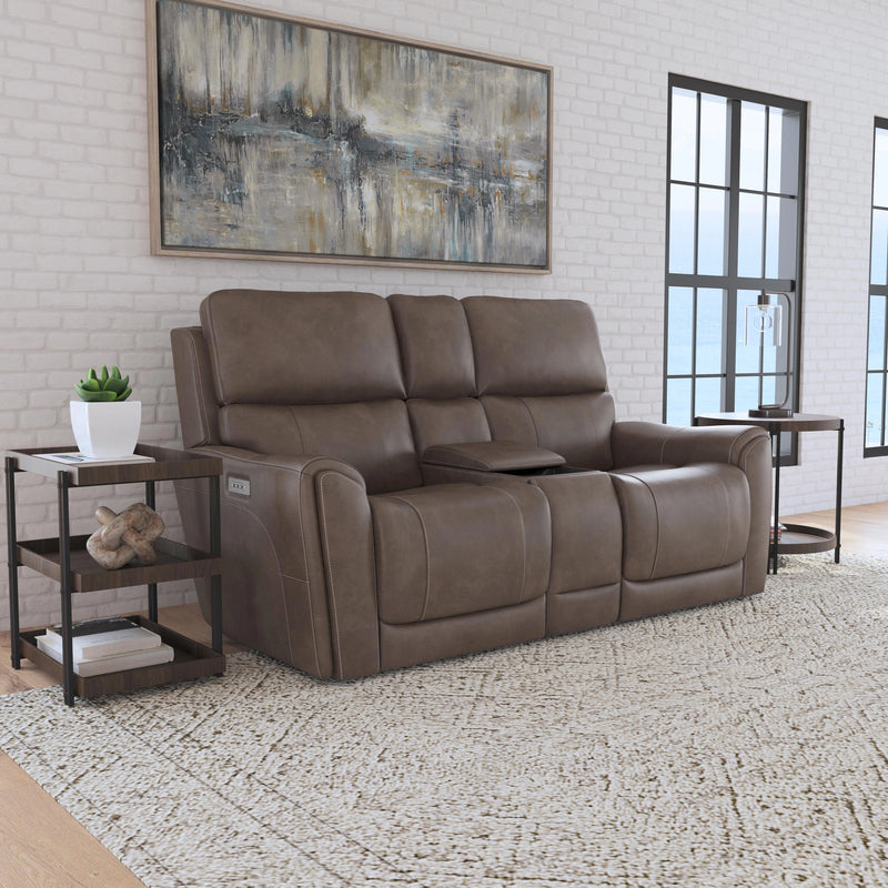 Carter Latitudes Power Reclining Loveseat with Console & Power Headrests & Lumbar - 5000004280