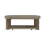 Affinity Cocktail Table in Dusty Taupe with Concrete Top image