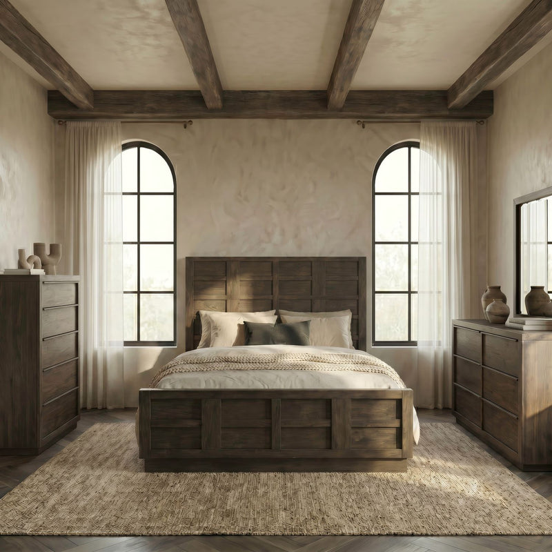Stillwater Panel Bed, Dresser & Mirror, Chest image