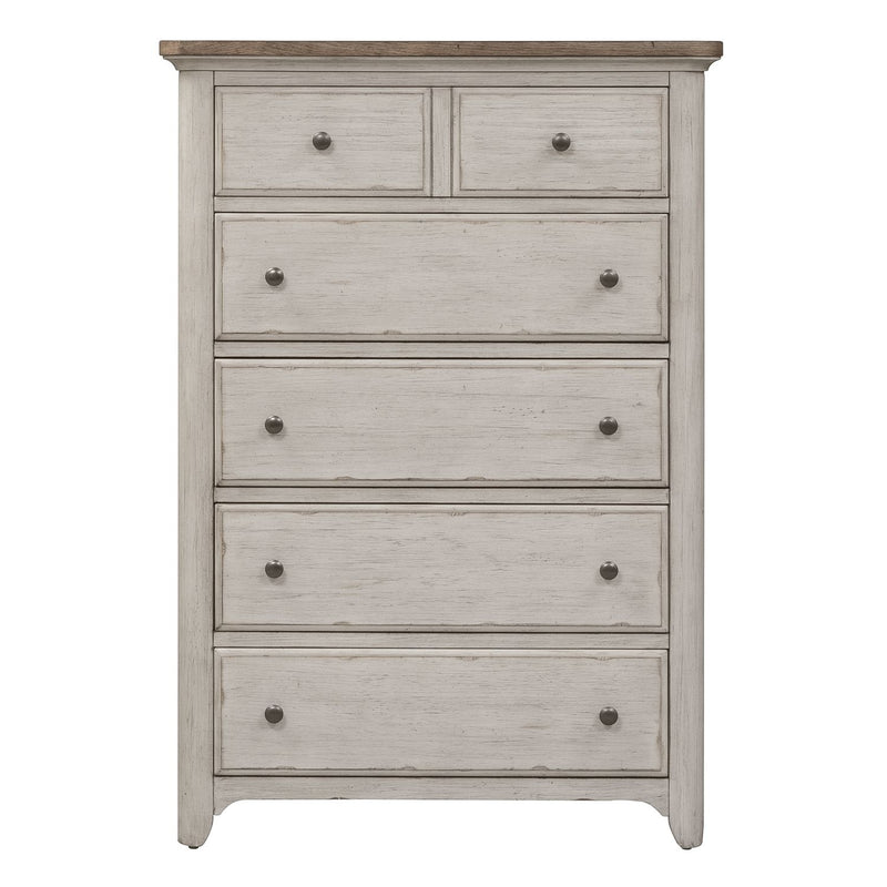 Farmhouse Reimagined Drawer Chest in Antique White image