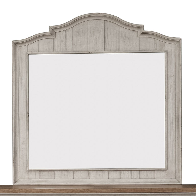 Farmhouse Reimagined Mirror in Antique White
