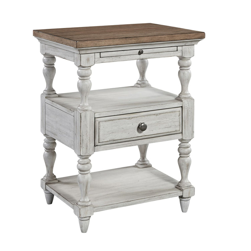 Farmhouse Reimagined Drawer Nightstand in Antique White image