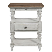 Farmhouse Reimagined Drawer Nightstand in Antique White image