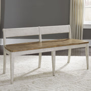 Farmhouse Reimagined Bench (RTA) in Antique White image