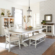 Whitney 6 Piece Trestle Table Set image