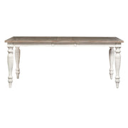 Whitney Rectangular Leg Table in Weathered Gray image