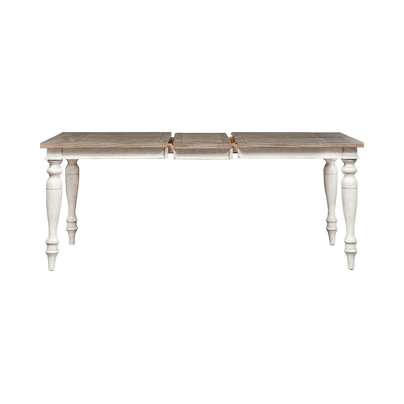 Whitney Rectangular Leg Table in Weathered Gray