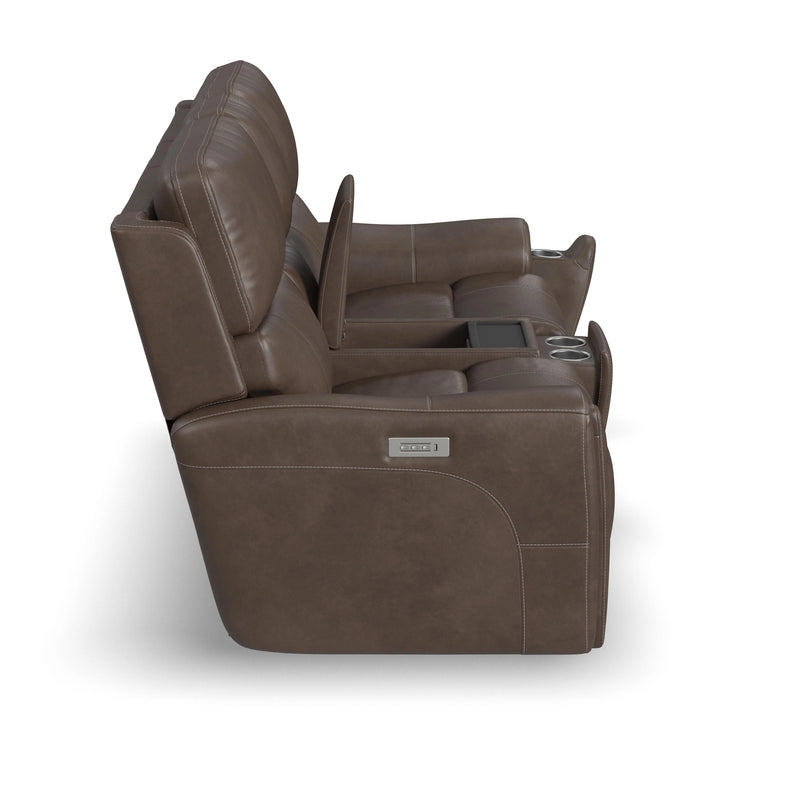 Carter Latitudes Power Reclining Loveseat with Console & Power Headrests & Lumbar - 5000004280