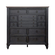 Americana Farmhouse 12 Drawer Chesser in Black image