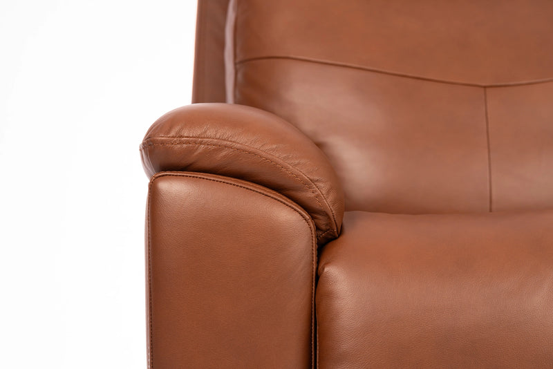 Refined Perfect Match Power Swivel Gliding Recliner with Power Headrest & Lumbar