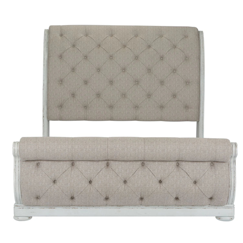 Abbey Park King California Sleigh Bed, Dresser & Mirror image