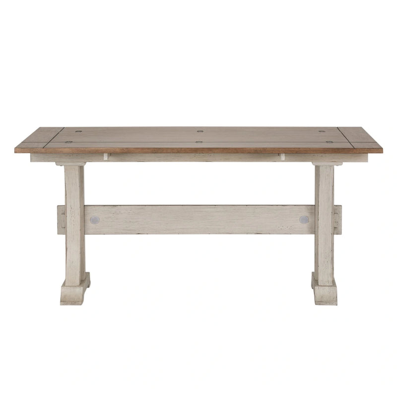 Farmhouse Reimagined Flip Lid Sofa Table in Antique White image