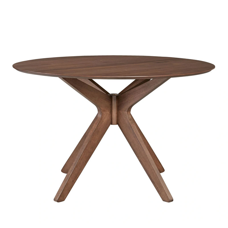 Space Saver Round Pedestal Table in Satin Walnut image