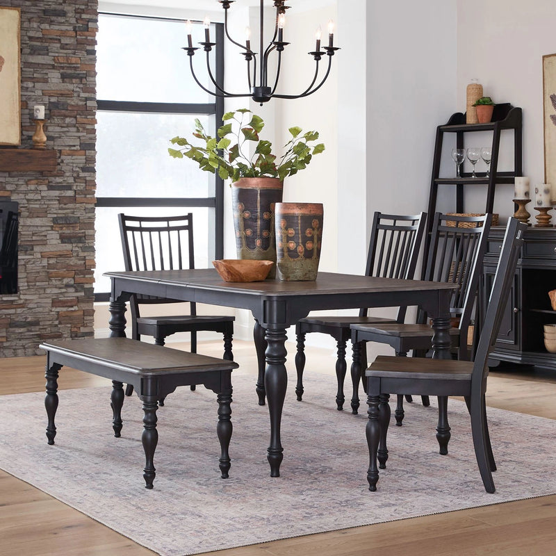 Magnolia Manor Opt 6 Piece Leg Table Set image