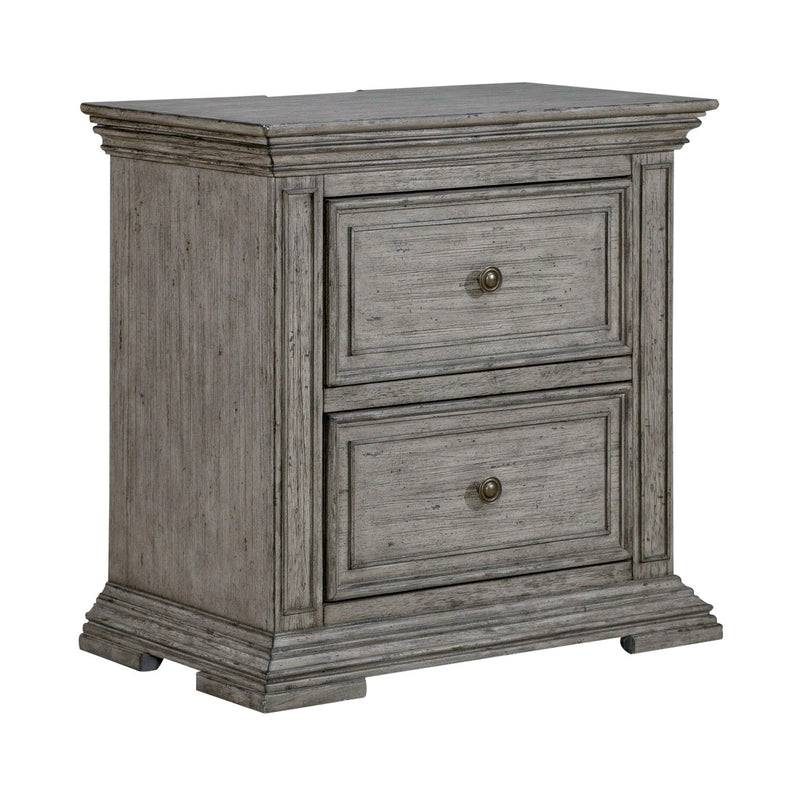 Big Valley 2 Drawer Night Stand w/ Charging Station image