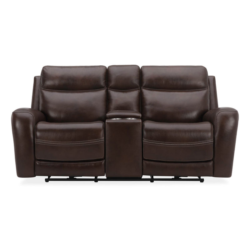 Blair Loveseat w/Console P2 & ZG in Cognac