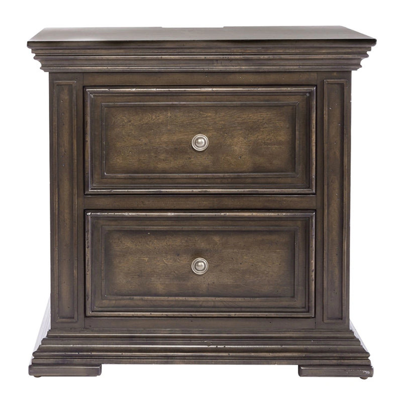 Big Valley 2 Drawer Night Stand w/ Charging Station image