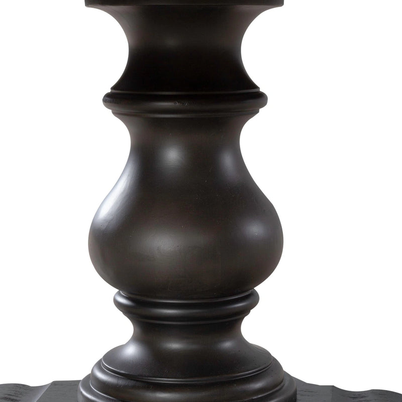 Americana Farmhouse Single Pedestal Table Base- Black image