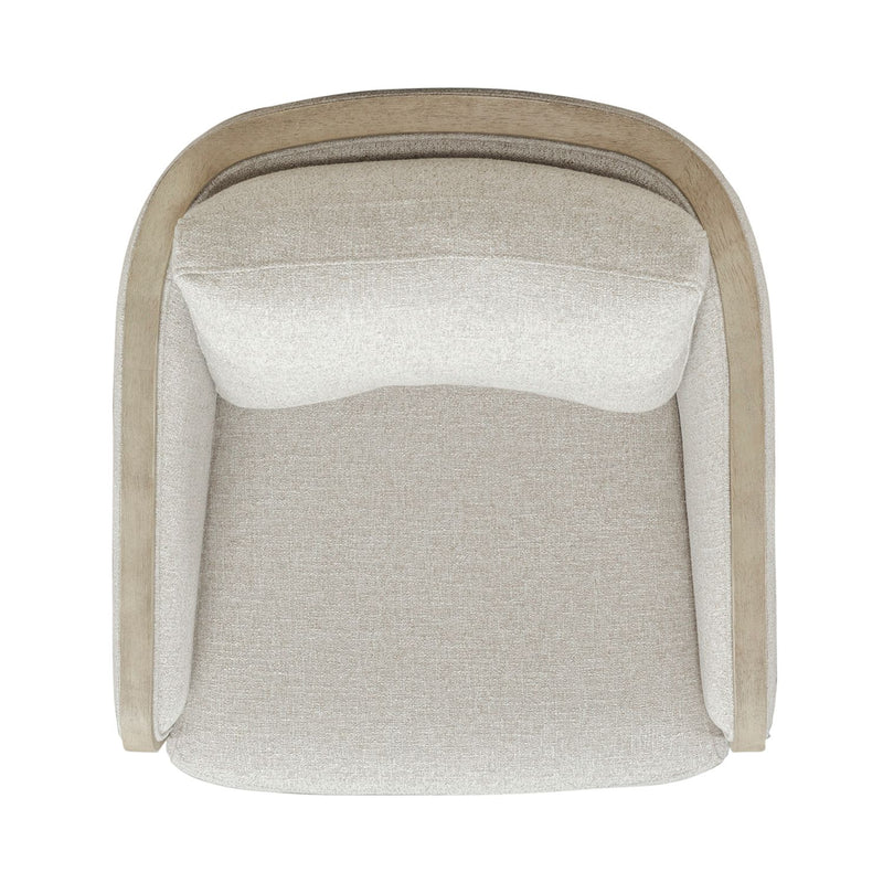 Nora Uph Swivel Accent Chair - Light Brown image