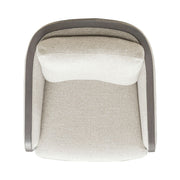 Nora Uph Swivel Accent Chair - Dark Brown image