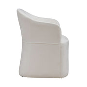 Accent Dining Accent Dining Chair w/ Casters - Ivory image
