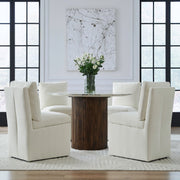 Accent Dining Accent Dining Chair w/ Casters - Ivory image