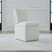 Accent Dining Accent Dining Chair w/ Casters - Ivory image