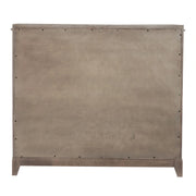 Belmar 9 Drawer Bureau Dresser in Washed Taupe and Silver Champagne image