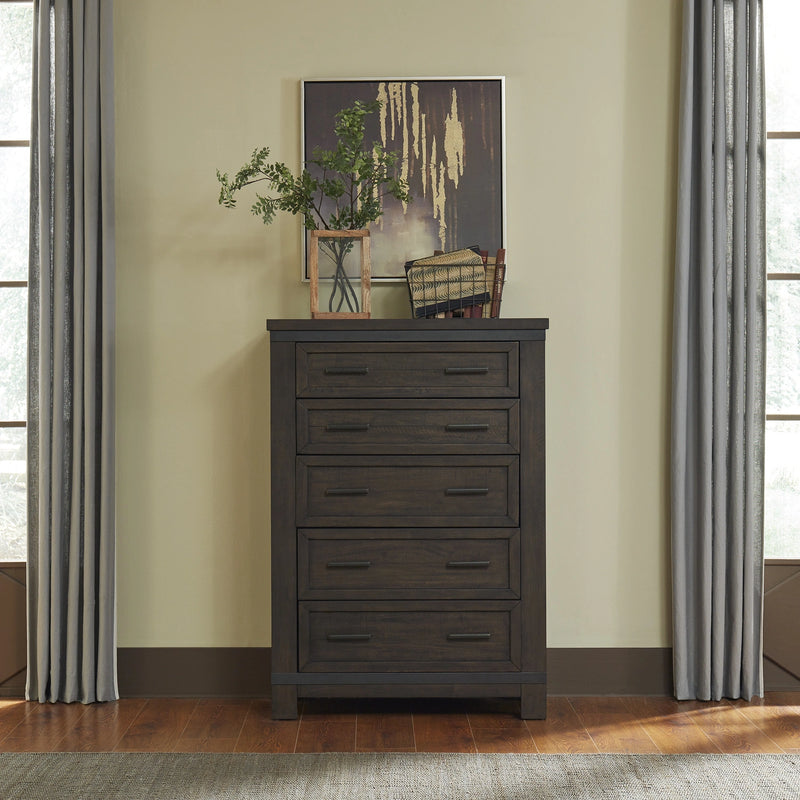 Thornwood Hills Bookcase Bed, Dresser & Mirror, Chest image